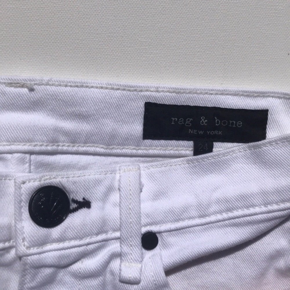 Rag & Bone White Cigarette Jean 24 - Picture 4 of 8
